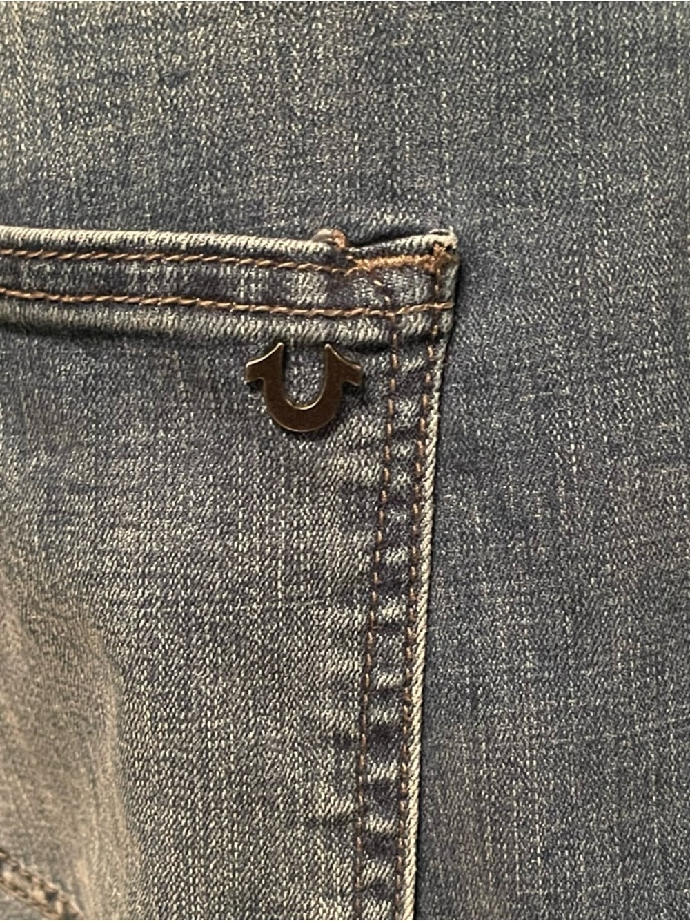 True Religion Tony Men's 38 Blue Super Skinny Jeans Stretch Denim 5 Pocket TBD - Picture 9 of 13